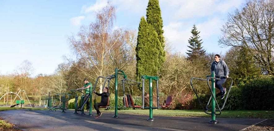 Victoria Park outdoor fitness equipment by Sunshine Gym | Tunstall Outdoor Gym, Stoke-on-Trent